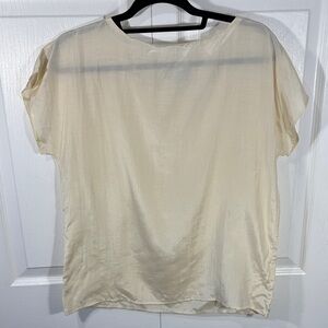 Cream Silk Blouse